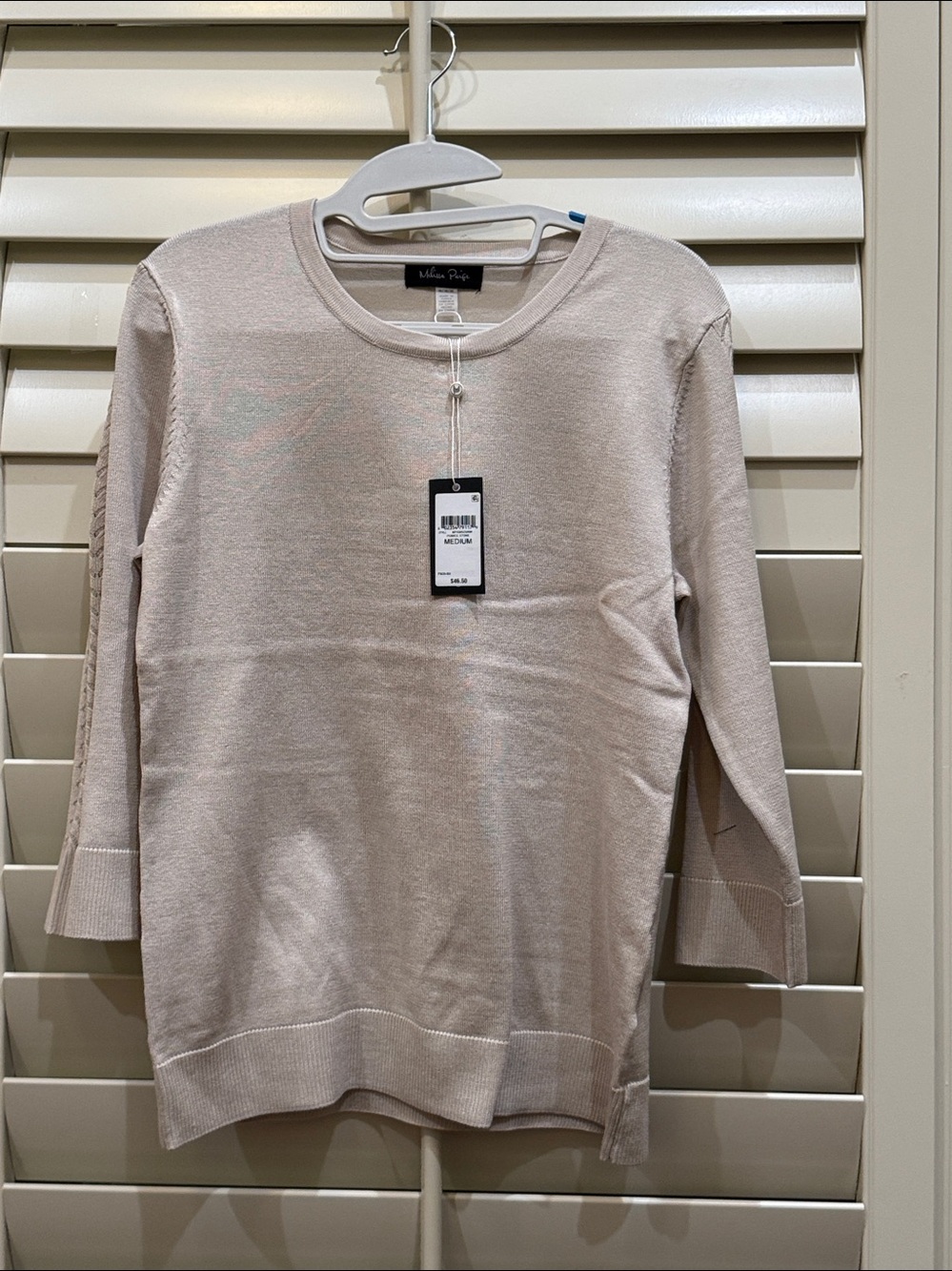 Melissa Paige Women's Round Hem Pull-On Sweater